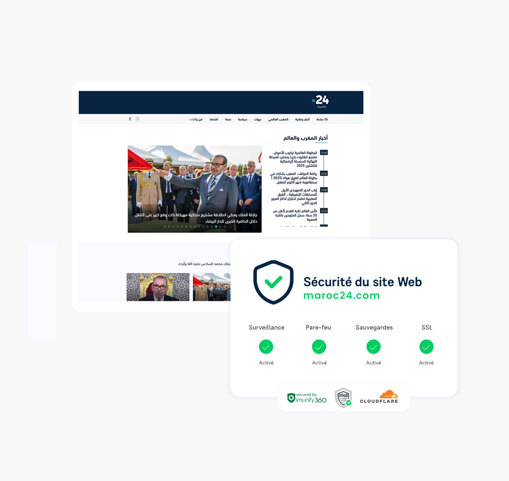Service maintenance site web au Maroc